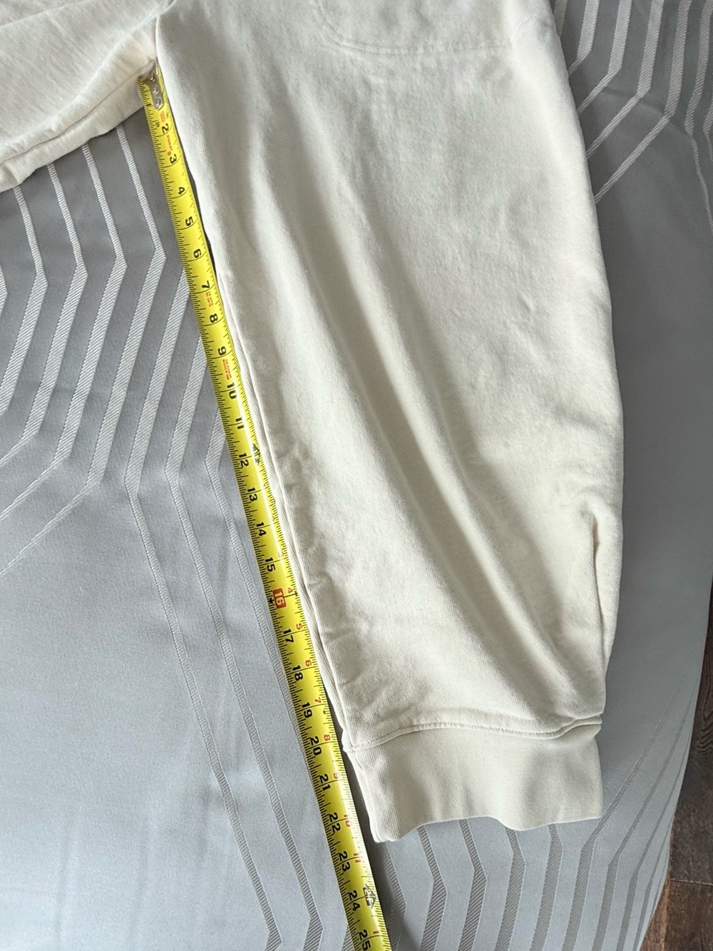 Tibi Calder Women’s Luxury Sweatpants Joggers 100% Cotton in Cream Like New - XL - Picture 12 of 12